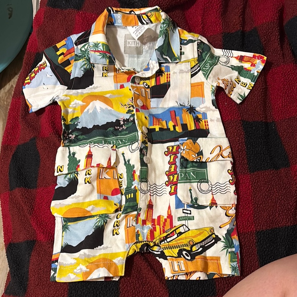 Kith Colorful Graphic Baby Romper